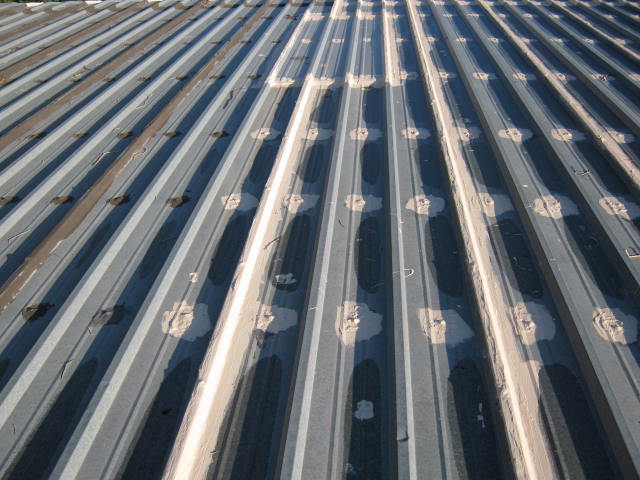 Metal Roof Restoration/ Seams and Boltheads
